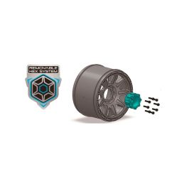 MT-CYCLONE SPORT 1/8, 0 a 1/2 offset 17mm odnímatelný hex, Černé disky, 2 ks - 3