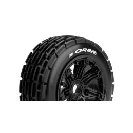B-ORBIT SPORT 1/5 Baja přední 24mm hex, černé disky, 2 ks - 2