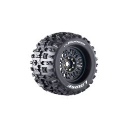 MT-PIONEER SPORT 1/8, 0 a 1/2 offset 17mm odnímatelný hex, Černé disky, 2 ks - 1