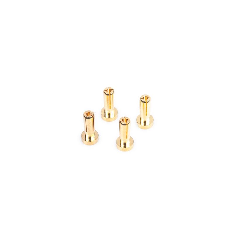 4mm/G4 Gold Works Team/zlaté konektory, 14mm, 4ks. - 1