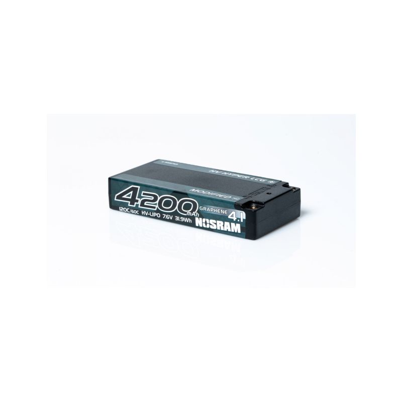 HV Ultra LCG Modified Shorty GRAPHENE-4.1 4200mAh Hardcase Akku - 7.6V LiPo - 120C/60C - 1