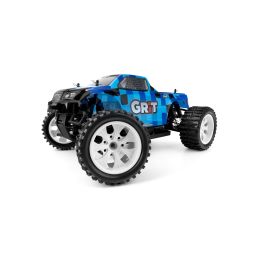 HiMOTO 1:10 Monster Truck EMXT-1 2,4 GHz RTR set, modrá (kostky) - 1