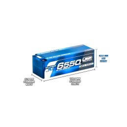 HV LCG Modified GRAPHENE-4.1 6550mAh Hardcase Akku - 15.2V LiPo - 120C/60C - 2