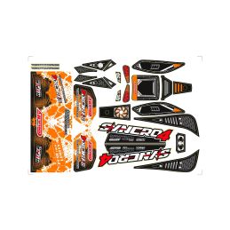 Samolepky karoserie SYNCRO - oranžové - 1