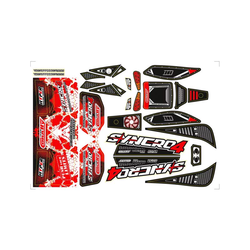 Samolepky karoserie SYNCRO - červené - 1