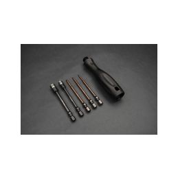 Set 1/4" bitů včetně rukojeti (1.5, 2.0, 2.5mm imbus a 5.5, 7mm nástrčkový) - 2