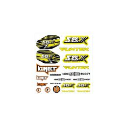 Samolepky SBX buggy, žluté - 1