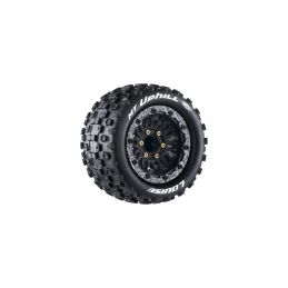 MT-UPHILL SOFT 1/10, 12mm, 14mm a 17mm odnímatelný hex, Černé disky, 2 ks - 1
