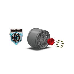 MT-UPHILL SOFT 1/10, 12mm, 14mm a 17mm odnímatelný hex, Černé disky, 2 ks - 3