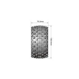 MT-UPHILL SOFT 1/10, 12mm, 14mm a 17mm odnímatelný hex, Černé disky, 2 ks - 4