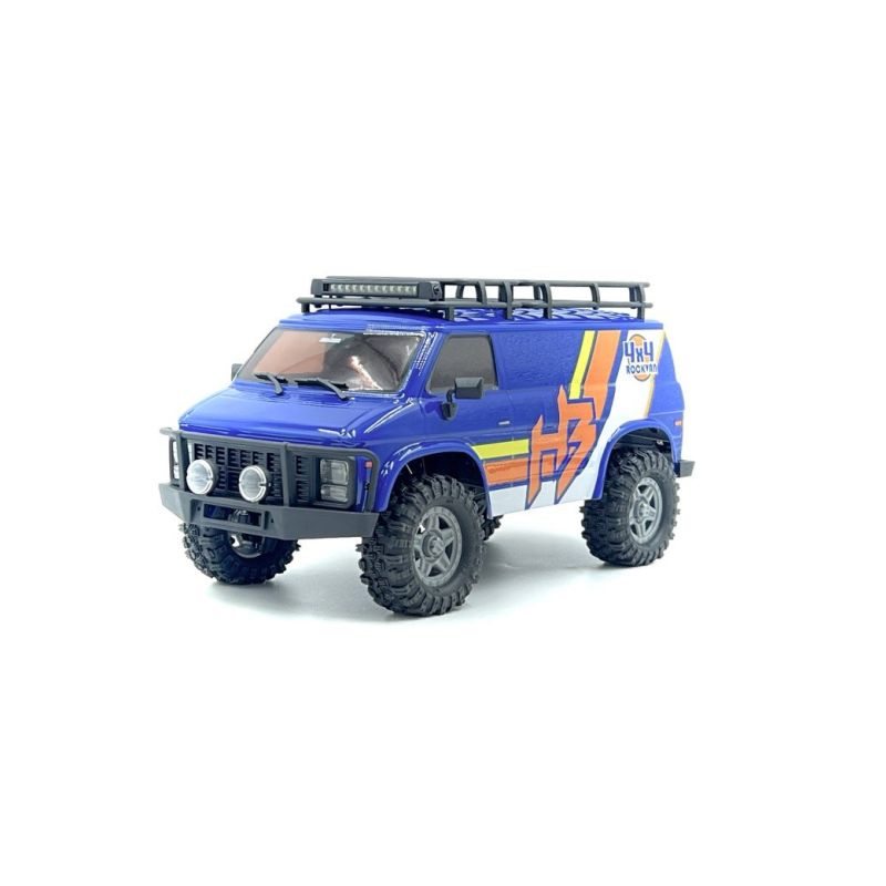 Mini Crawler Hobby Plus / Absima CR-18P EVO-V2 Rock Van 1:18 RTR - modrý - 1