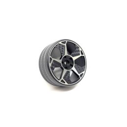 Hliníkový volant s kovovým vroubkovaným věncem pro vysílač Absima CR10P - 1