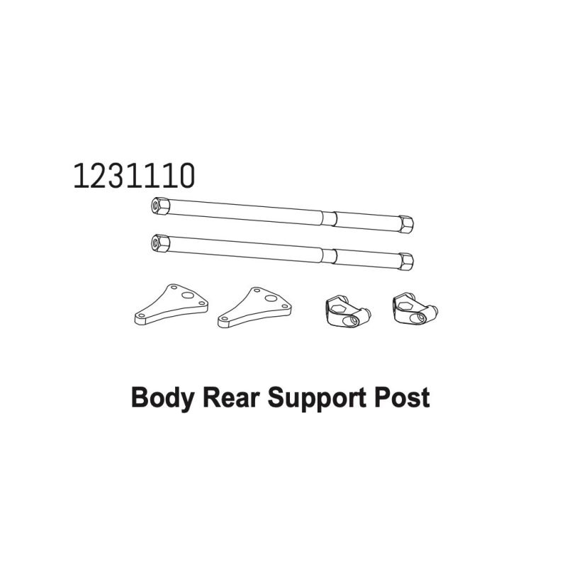 1231110 - Hinge & Pivot Body Mount CR4.4 - 1 1231110 - Hinge & Pivot Body Mount CR4.4 - 1