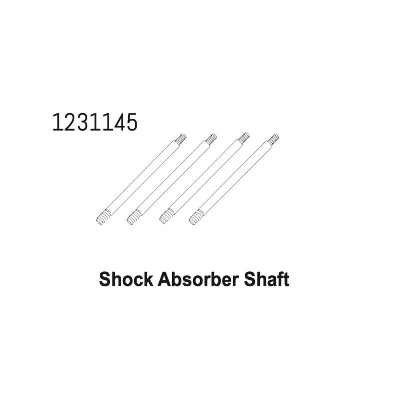 1231145 - Shock Shaft Set CR4.4 (4) - 1 1231145 - Shock Shaft Set CR4.4 (4) - 1