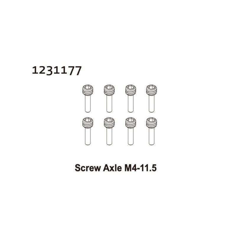 1231177 - Screw Pin M4x11.5 (8) - 1 1231177 - Screw Pin M4x11.5 (8) - 1