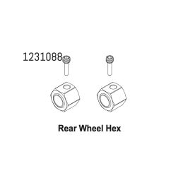 1231088 - Rear Wheel Hex CR4.4 (2) - 1
