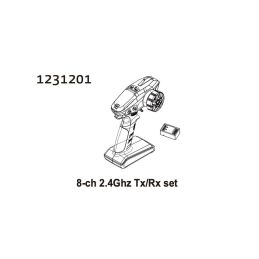 1231201 - 8-CH 2.4Ghz TX/RX Set CR4.4 PATROL - 1