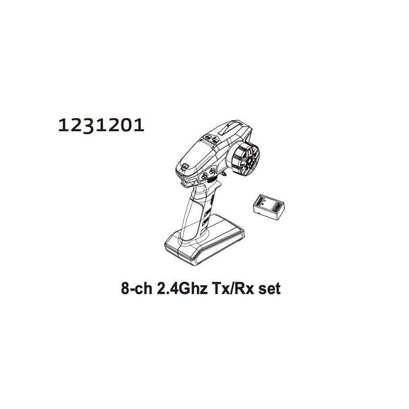 1231201 - 8-CH 2.4Ghz TX/RX Set CR4.4 PATROL - 1 1231201 - 8-CH 2.4Ghz TX/RX Set CR4.4 PATROL - 1