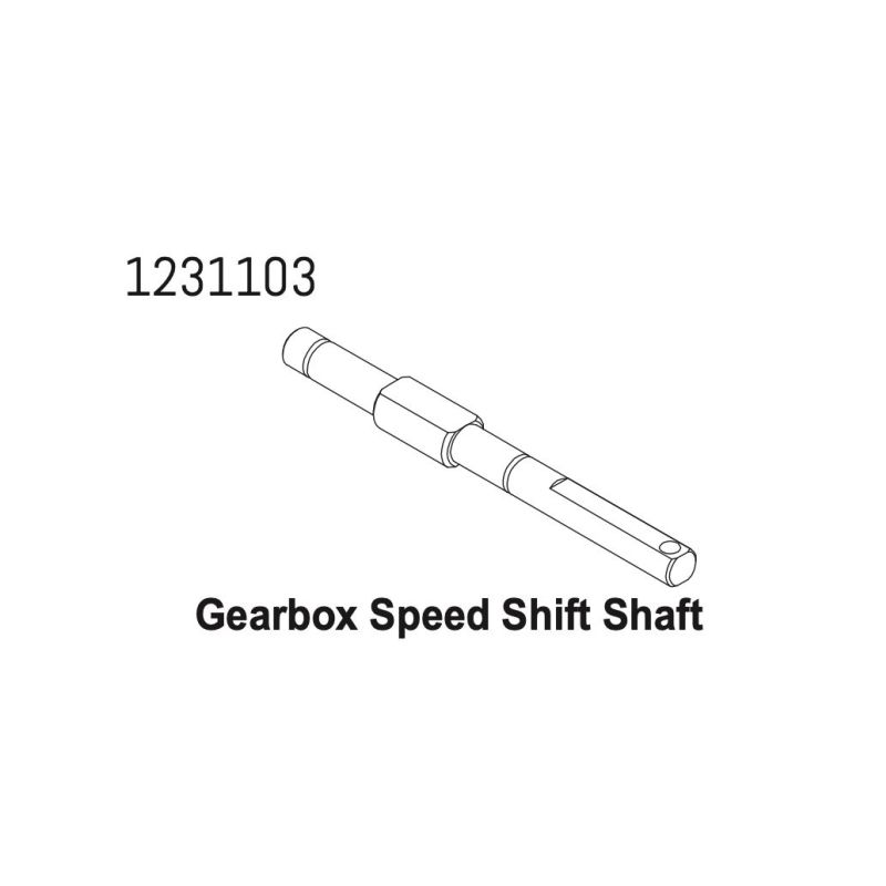 1231103 - Gearbox Speed Shift Shaft CR4.4 - 1 1231103 - Gearbox Speed Shift Shaft CR4.4 - 1