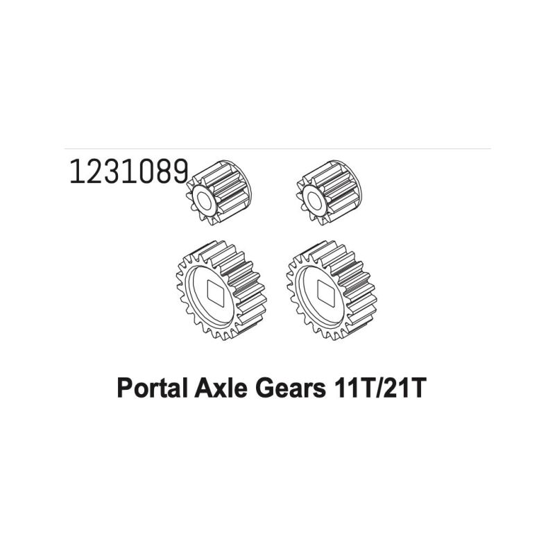 1231089 - Portal Axle Steel Gear 11T/21T CR4.4 - 1 1231089 - Portal Axle Steel Gear 11T/21T CR4.4 - 1