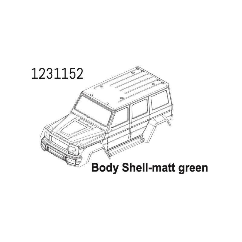 1231152 - PC Body WOLF matt green CR4.4 - 1 1231152 - PC Body WOLF matt green CR4.4 - 1