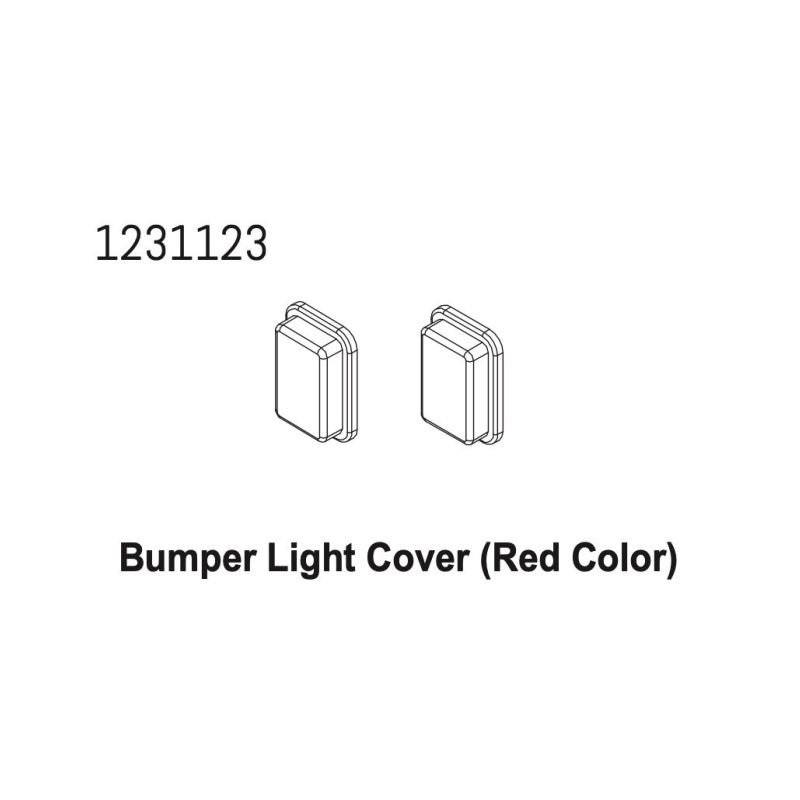 1231123 - Bumper Light Red Cover (2) - 1 1231123 - Bumper Light Red Cover (2) - 1