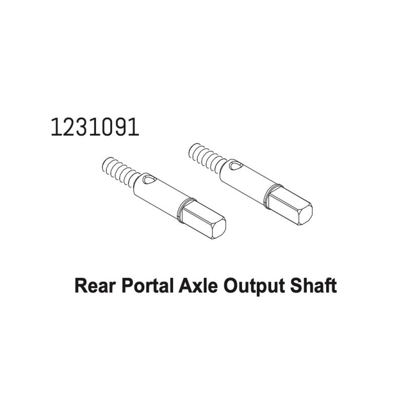 1231091 - Portal Axle Shaft (rear) CR4.4 (2) - 1 1231091 - Portal Axle Shaft (rear) CR4.4 (2) - 1