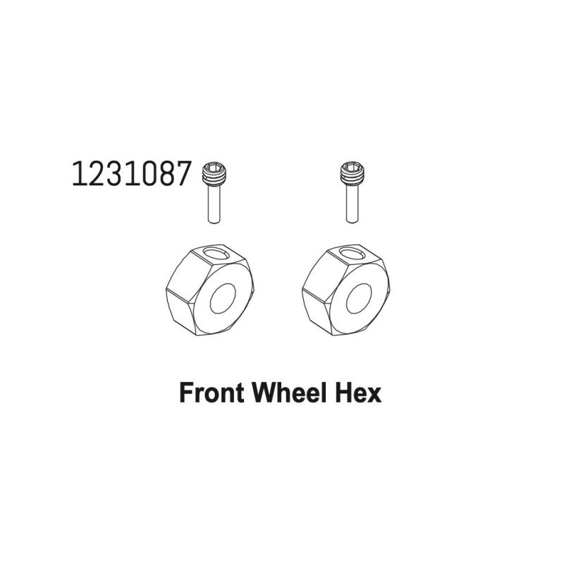 1231087 - Front Wheel Hex CR4.4 (2) - 1 1231087 - Front Wheel Hex CR4.4 (2) - 1