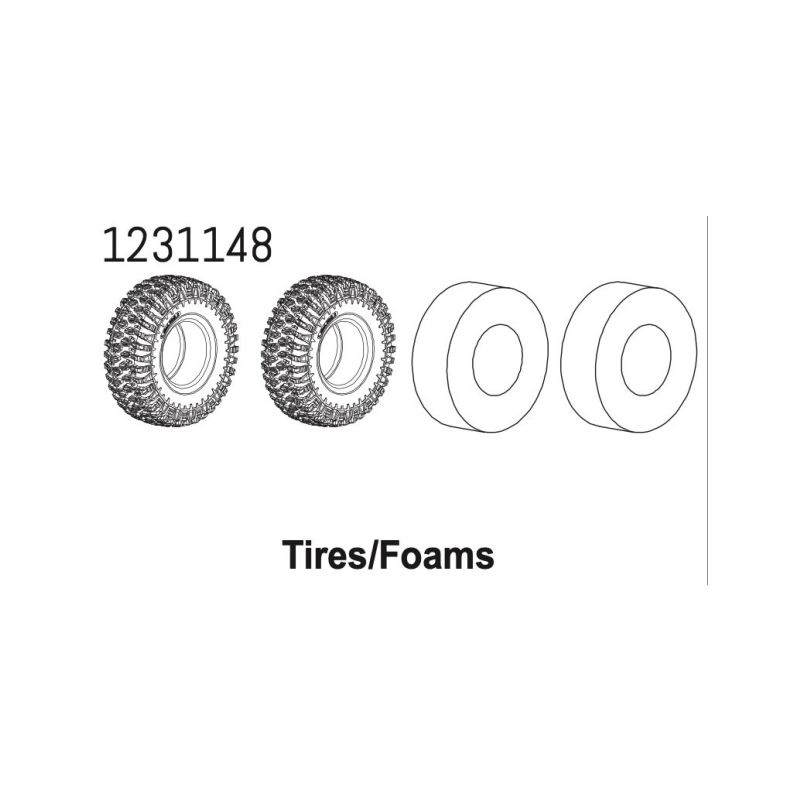1231148 - Tires with Sponge CR4.4 (2) - 1 1231148 - Tires with Sponge CR4.4 (2) - 1