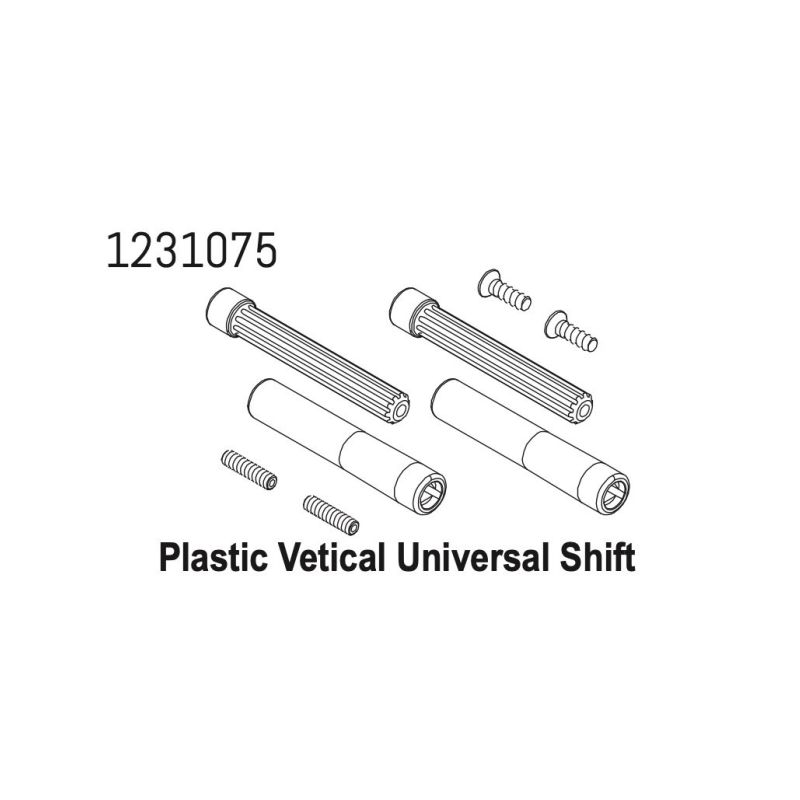 1231075 - Center Driveshaft Set CR4.4 - 1 1231075 - Center Driveshaft Set CR4.4 - 1