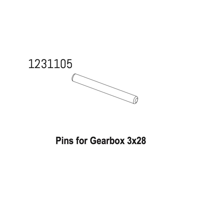 1231105 - Gearbox Pin 3*28 CR4.4 - 1 1231105 - Gearbox Pin 3*28 CR4.4 - 1