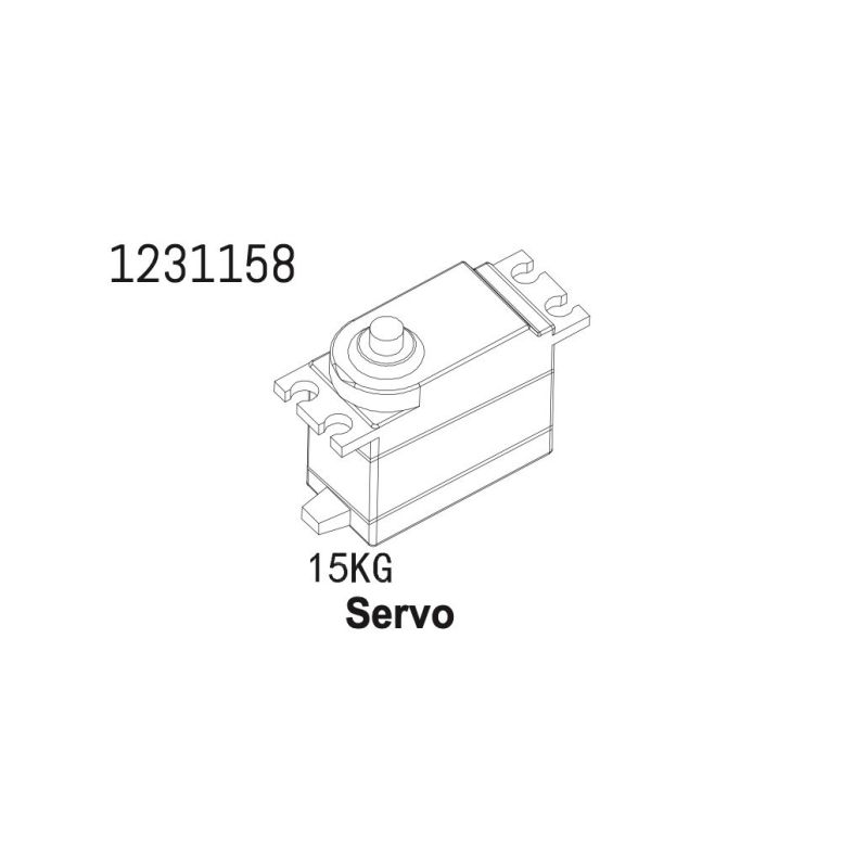 1231158 - 15KG MG Servo CR4.4 - 1 1231158 - 15KG MG Servo CR4.4 - 1