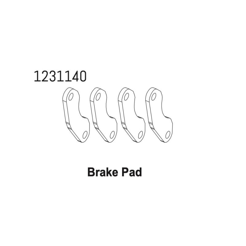 1231140 - Brake Pads CR4.4 (4) - 1 1231140 - Brake Pads CR4.4 (4) - 1