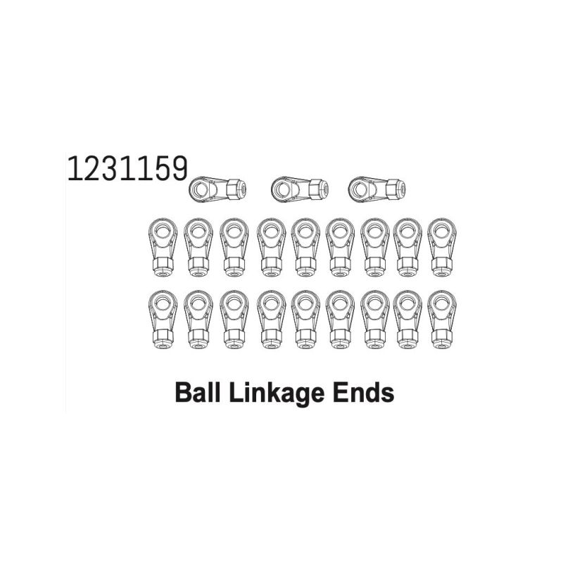 1231159 - Ball Ends Set CR4.4 - 1 1231159 - Ball Ends Set CR4.4 - 1