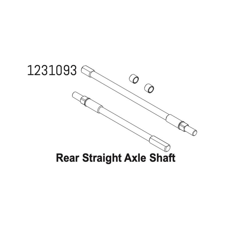 1231093 - Straight Axle Shaft (rear) CR4.4 - 1 1231093 - Straight Axle Shaft (rear) CR4.4 - 1