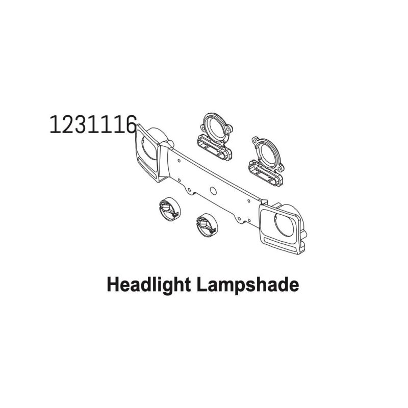 1231116 - Front Headlight Bucket CR4.4 - 1 1231116 - Front Headlight Bucket CR4.4 - 1