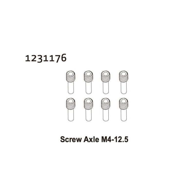 1231176 - Screw Pin M4x12.5 (8) - 1 1231176 - Screw Pin M4x12.5 (8) - 1