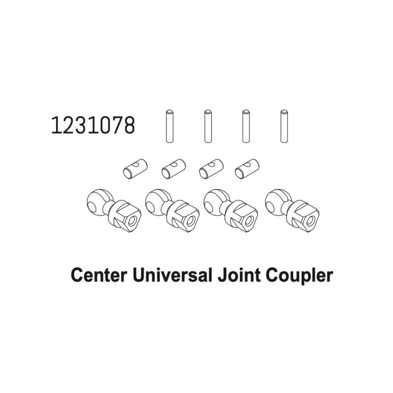 1231078 - Center Driveshaft Joint Set CR4.4 - 1 1231078 - Center Driveshaft Joint Set CR4.4 - 1