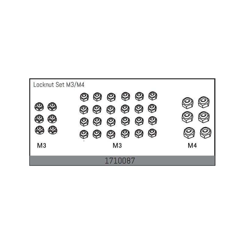 Locknut Set M3/M4 - 1 Locknut Set M3/M4 - 1