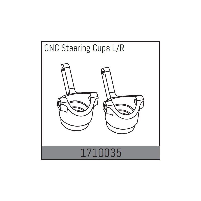 CNC Steering Cups L/R - 1 CNC Steering Cups L/R - 1