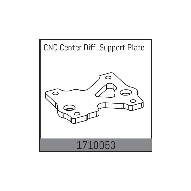 CNC Center Diff. Support Plate - 1 CNC Center Diff. Support Plate - 1