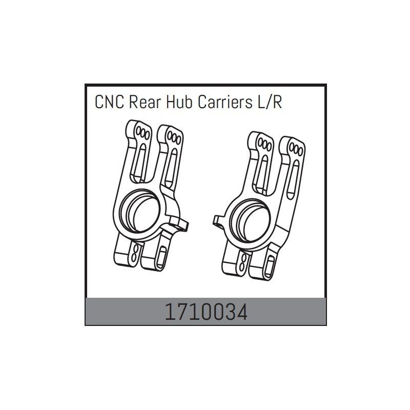 CNC Rear Hub Carriers L/R - 1 CNC Rear Hub Carriers L/R - 1