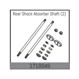 Rear Shock Absorber Shaft (2) - 1