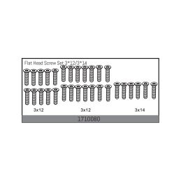 Flat Head Screw Set 3*12/3*14 - 1