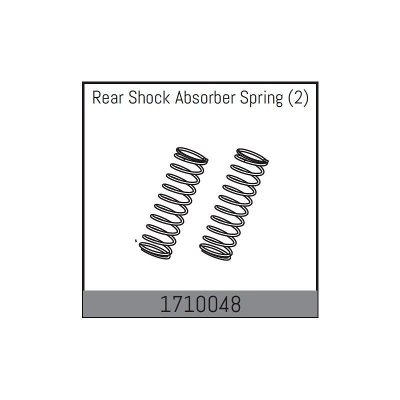 Rear Shock Absorber Spring (2) - 1 Rear Shock Absorber Spring (2) - 1