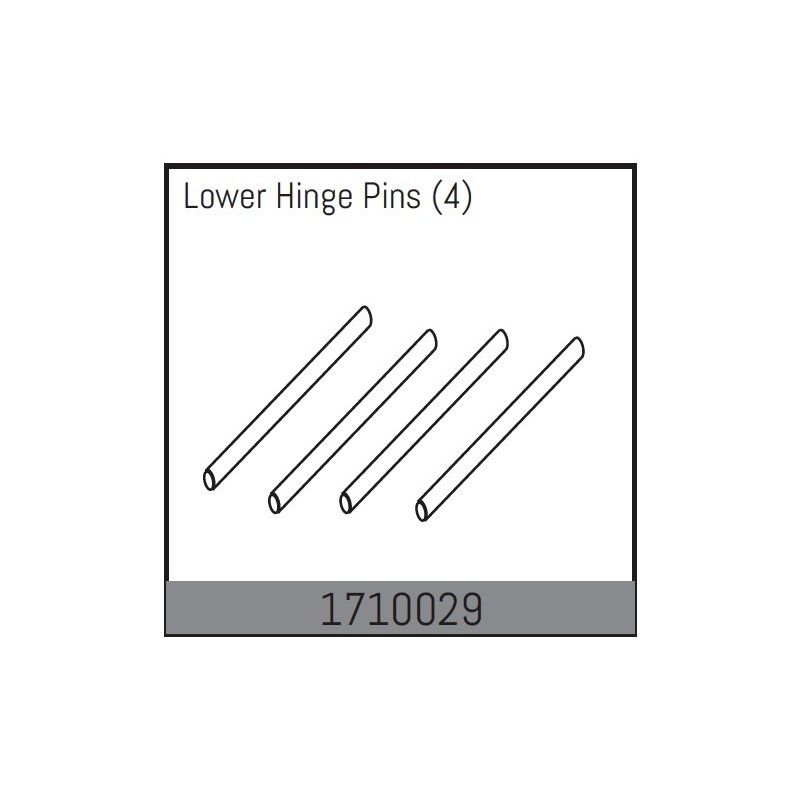 Lower Hinge Pins (4) - 1 Lower Hinge Pins (4) - 1