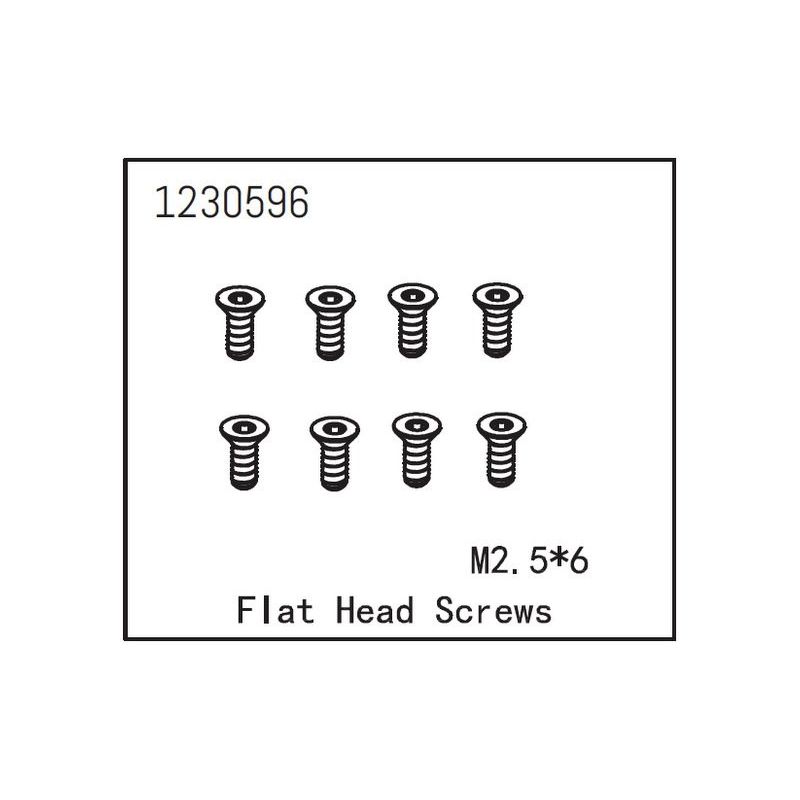 Flat Head Screw M2.5*6 (8) - 1 Flat Head Screw M2.5*6 (8) - 1
