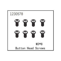 Button Head Screw M3*8 (8) - 2 Button Head Screw M3*8 (8) - 2