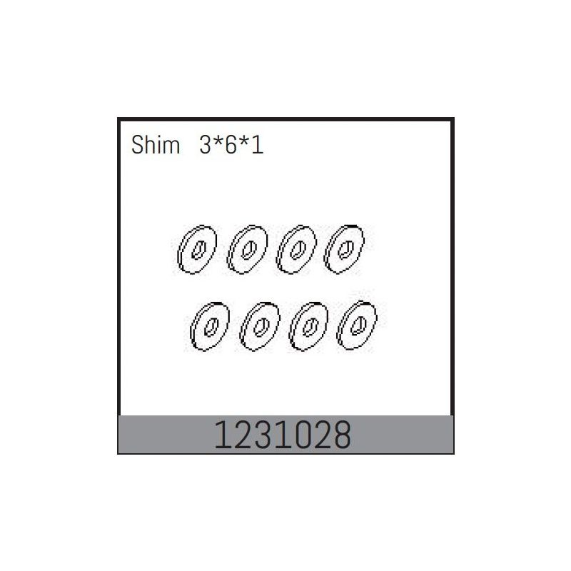 1231028 - Washer 3*6*1 (8) - 1 1231028 - Washer 3*6*1 (8) - 1