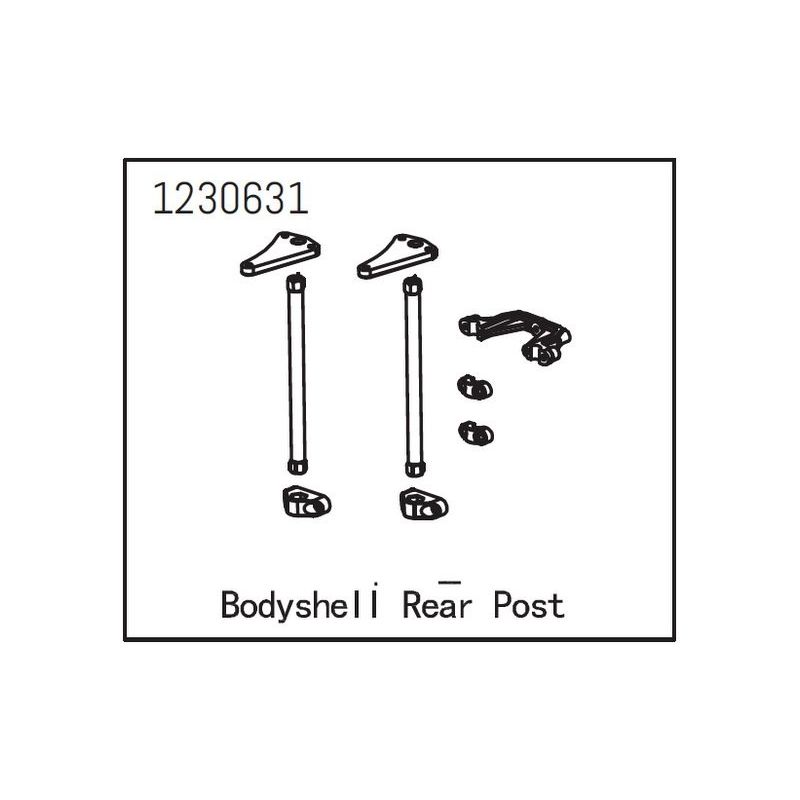 Body Shell Post rear - 1